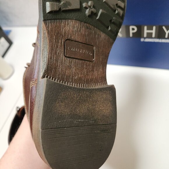 Johnston & Murphy Comstock Boots 8.5M Brown Leather Chukka NOT ORIGINAL BOX - Picture 15 of 16